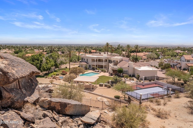 11809 S Montezuma Ct, Phoenix, AZ 85044 - aerial view of residential area with a pool