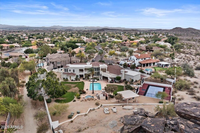 11809 S Montezuma Ct, Phoenix, AZ 85044 - aerial view of a pool and mountains