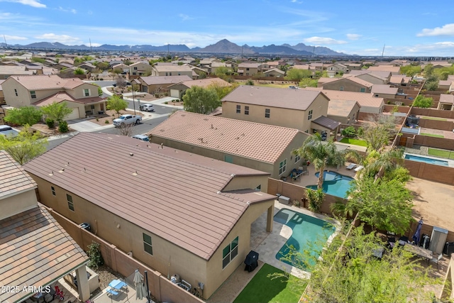 696 W Glen Canyon Dr, San Tan Valley, AZ 85140 - aerial view with a mountain view and a residential view