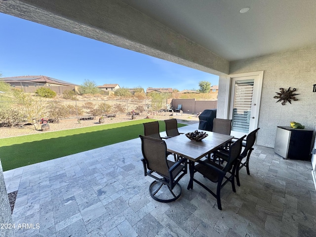 view of patio / terrace featuring area for grilling