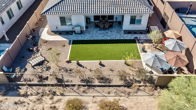 birds eye view of property