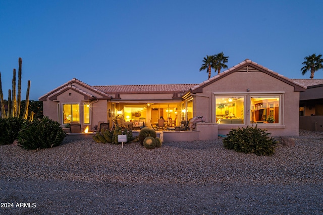 view of front of house featuring a patio