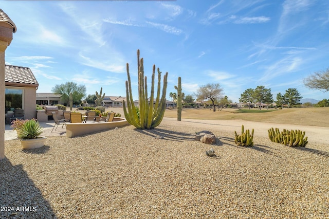 view of yard with a patio