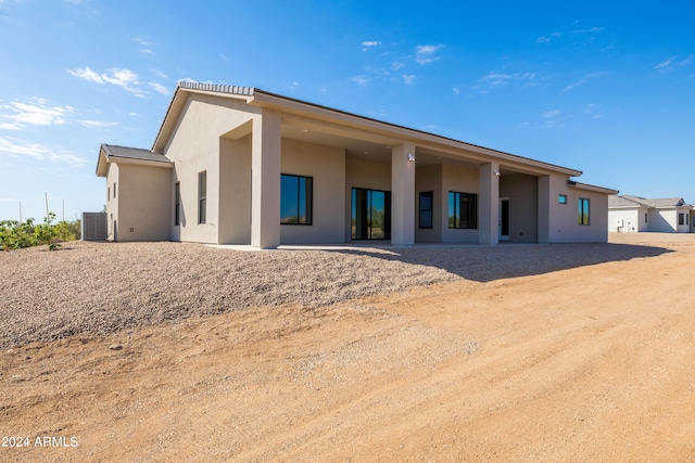 view of rear view of property