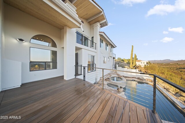 15641 E Sycamore Dr, Fountain Hills, AZ 85268 - view of wooden deck