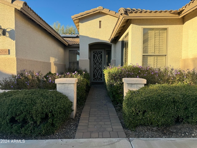 view of entrance to property