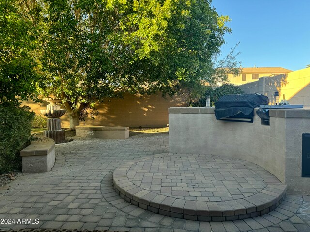 view of patio / terrace featuring area for grilling