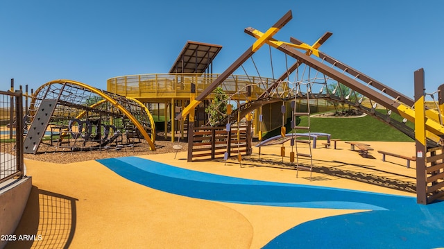 view of play area