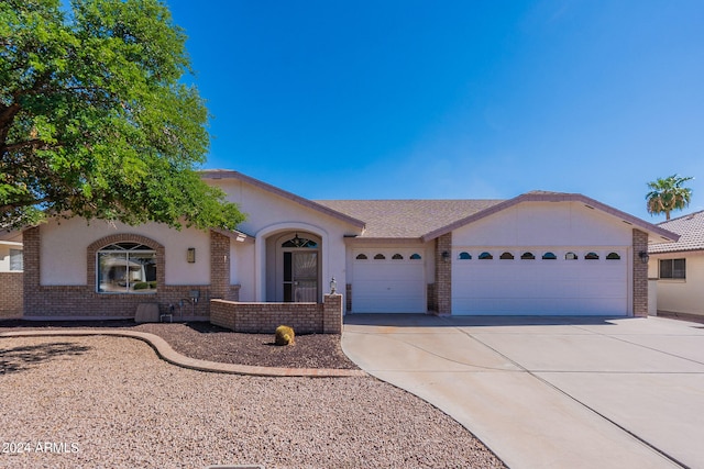 view of front of house featuring a garage