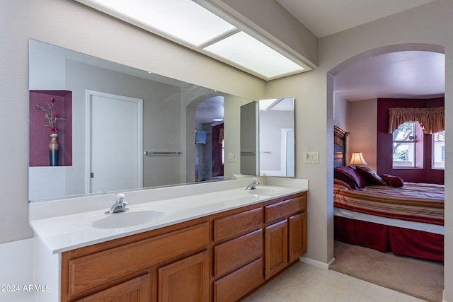 bathroom with vanity