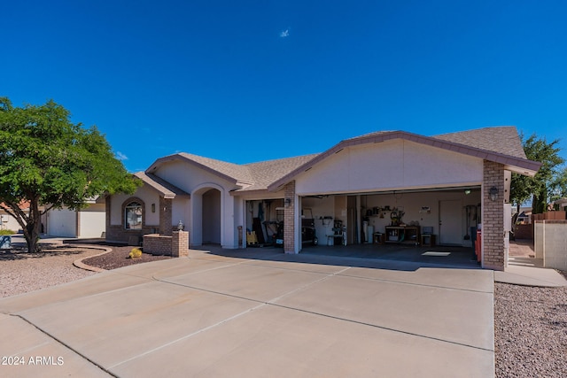 ranch-style house with a garage