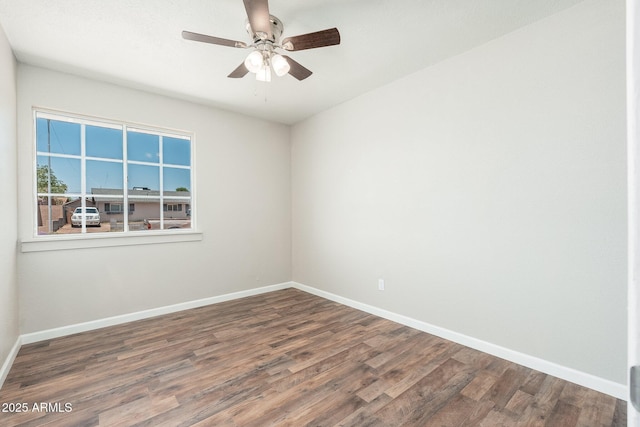6223 W Earll Dr, Phoenix, AZ 85033 - unfurnished room featuring wood finished floors and ceiling fan