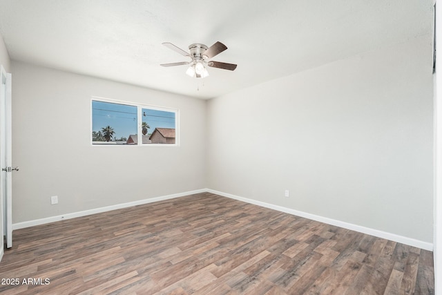 6223 W Earll Dr, Phoenix, AZ 85033 - spare room featuring ceiling fan and wood finished floors