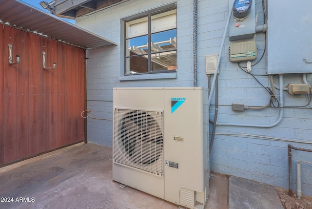 exterior details featuring ac unit