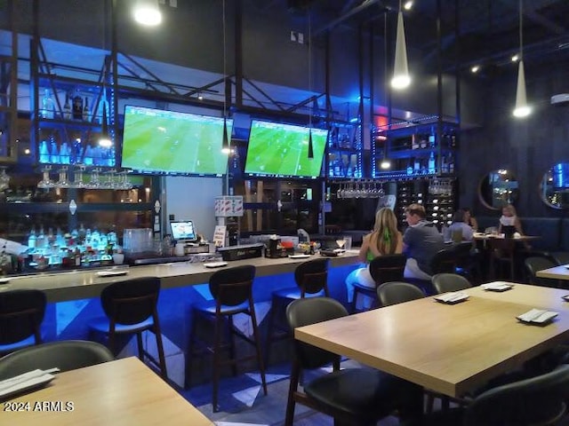 view of bar