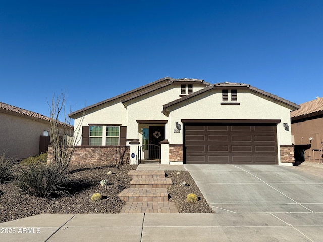 view of front of home featuring a garage