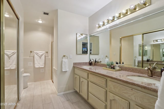2055 N 56th St Unit 15, Mesa, AZ 85215 - bathroom with double vanity and a shower