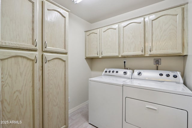 2055 N 56th St Unit 15, Mesa, AZ 85215 - laundry area with cabinet space, independent washer and dryer, and light wood-style flooring