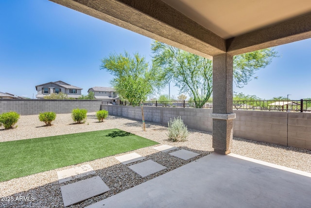 17728 W Paraiso Dr, Surprise, AZ 85387 - fenced backyard with a patio area