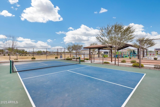 17728 W Paraiso Dr, Surprise, AZ 85387 - view of tennis court featuring a gazebo