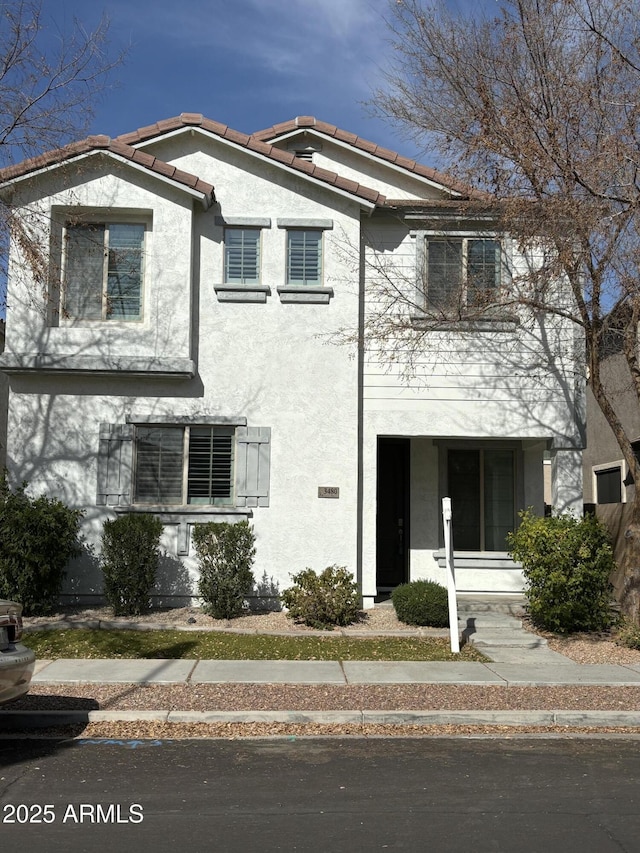 3480 E Sheffield Rd, Gilbert, AZ 85296 - view of front of property with stucco siding and a tile roof