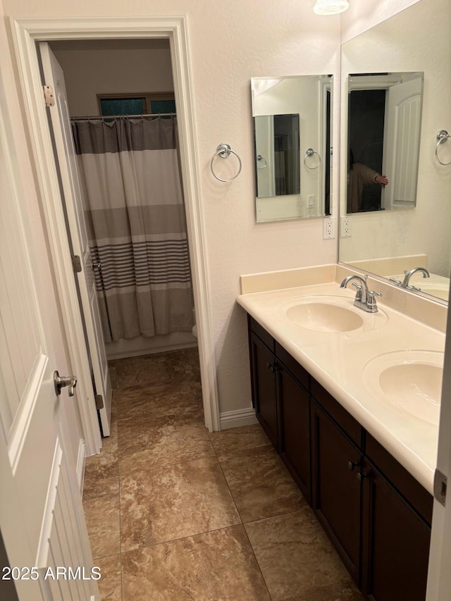 3480 E Sheffield Rd, Gilbert, AZ 85296 - full bath with double vanity and curtained shower