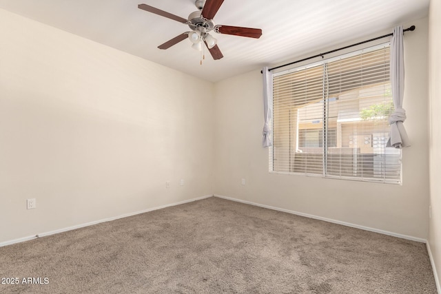 2134 E Broadway Rd Unit 1062, Tempe, AZ 85282 - carpeted empty room featuring a ceiling fan and baseboards