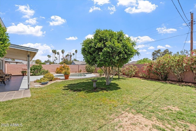 8545 E Heatherbrae Dr, Scottsdale, AZ 85251 - view of yard featuring a patio