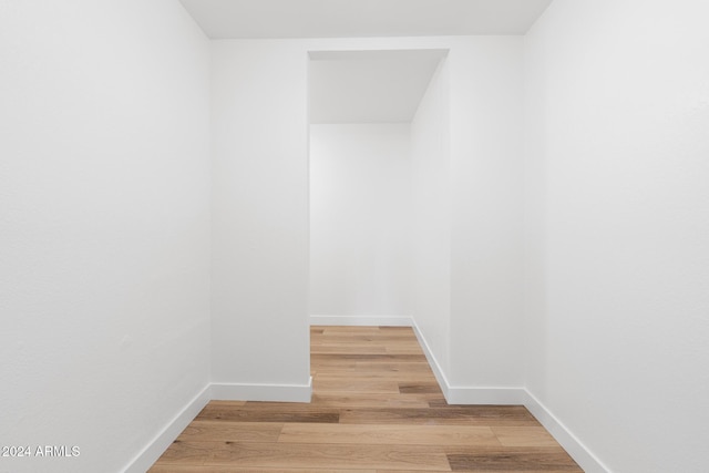 interior space with hardwood / wood-style floors