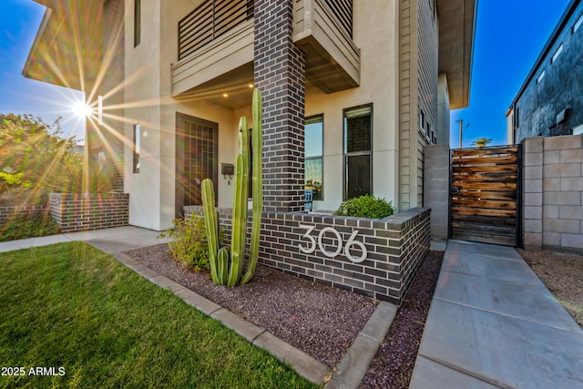 306 W Culver St, Phoenix, AZ 85003 - property entrance featuring stucco siding