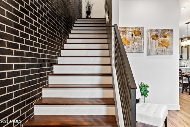 306 W Culver St, Phoenix, AZ 85003 - stairs featuring wood finished floors