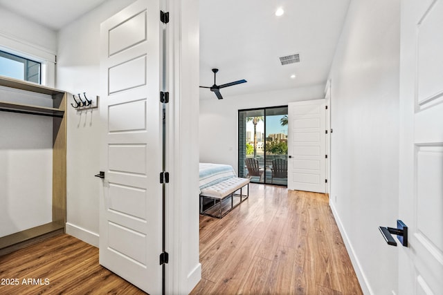 306 W Culver St, Phoenix, AZ 85003 - corridor featuring wood finished floors, baseboards, and recessed lighting