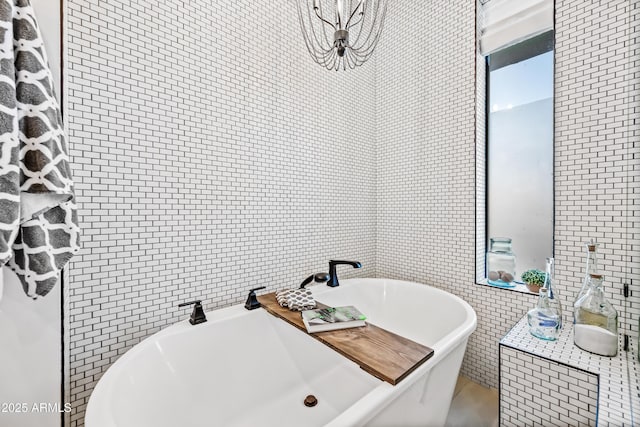 306 W Culver St, Phoenix, AZ 85003 - bathroom with tile walls and a soaking tub