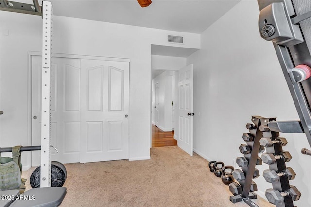 4402 E Barwick Dr, Cave Creek, AZ 85331 - workout room with light colored carpet and baseboards
