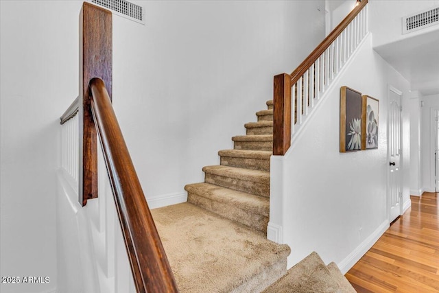4402 E Barwick Dr, Cave Creek, AZ 85331 - stairs featuring baseboards and wood finished floors