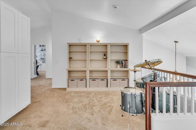 4402 E Barwick Dr, Cave Creek, AZ 85331 - sitting room with vaulted ceiling and carpet floors