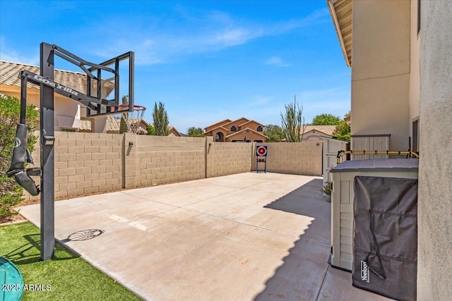 4402 E Barwick Dr, Cave Creek, AZ 85331 - view of patio with basketball hoop