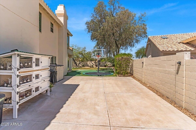 4402 E Barwick Dr, Cave Creek, AZ 85331 - fenced backyard featuring basketball court