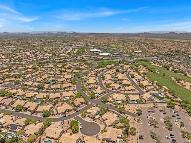 4402 E Barwick Dr, Cave Creek, AZ 85331 - aerial view of property's location featuring a mountainous background and nearby suburban area