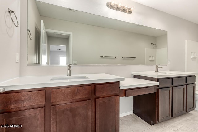 2000 N 36th St Unit 29, Phoenix, AZ 85008 - bathroom featuring tile patterned flooring, vanity, and a shower
