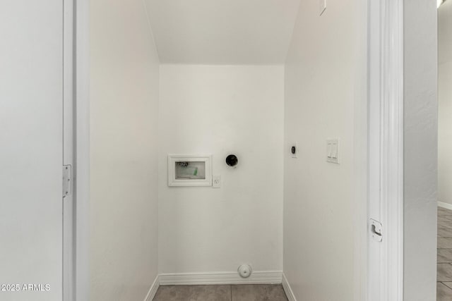 2000 N 36th St Unit 29, Phoenix, AZ 85008 - clothes washing area with hookup for an electric dryer, hookup for a washing machine, and baseboards