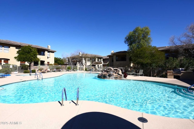 view of pool with a patio