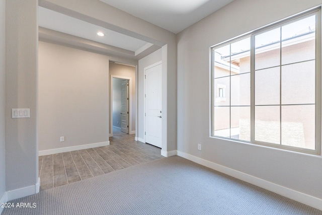 view of carpeted empty room