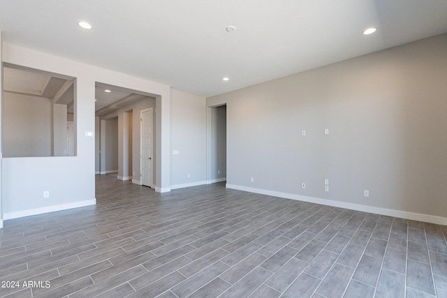 empty room featuring hardwood / wood-style floors