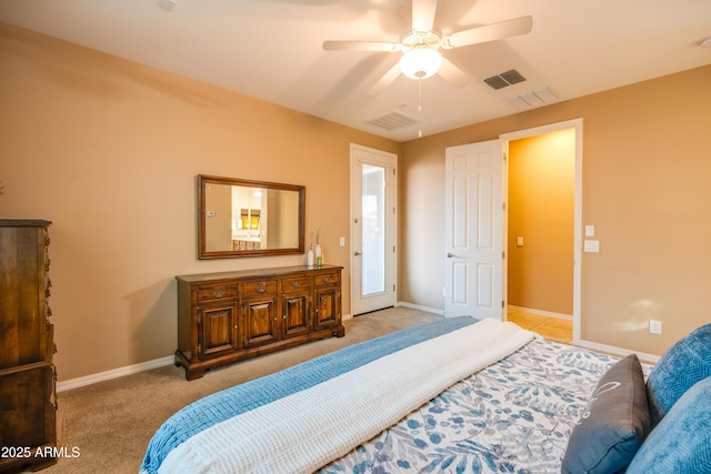 20742 E Mockingbird Dr, Queen Creek, AZ 85142 - bedroom with light carpet, visible vents, and baseboards