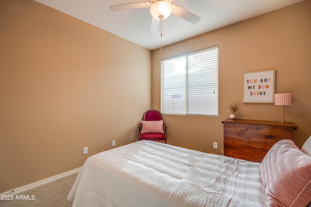 20742 E Mockingbird Dr, Queen Creek, AZ 85142 - bedroom featuring carpet floors, baseboards, and ceiling fan