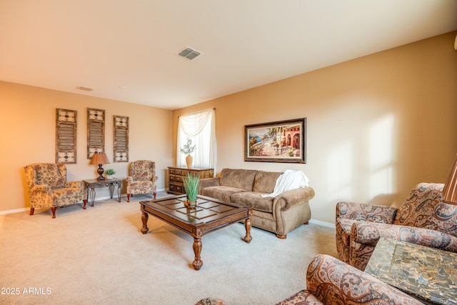 20742 E Mockingbird Dr, Queen Creek, AZ 85142 - living area with baseboards, visible vents, and carpet flooring