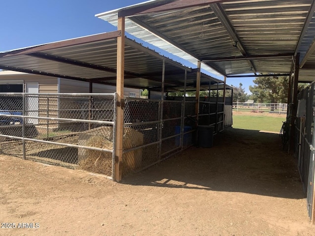 view of stable