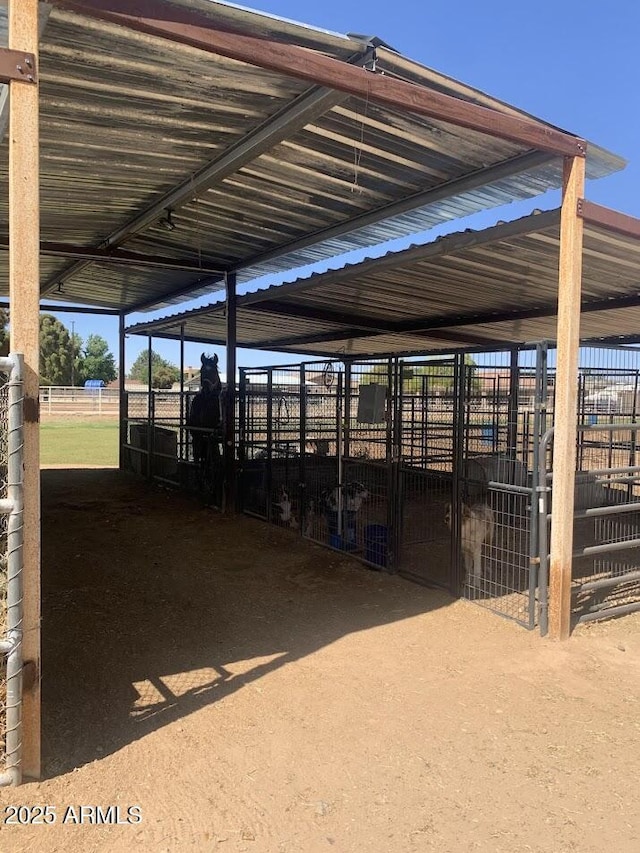 view of horse barn
