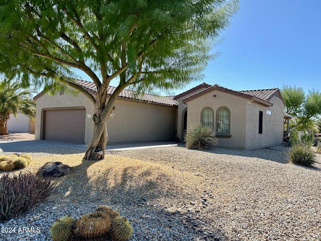 view of front of house featuring a garage